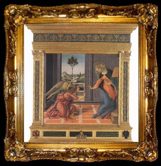 framed  Sandro Botticelli Annunciation (mk36), ta009-2